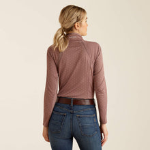Load image into Gallery viewer, Ariat Sunstopper 3.0 1/4 Zip Baselayer Twilight Mauve Dot