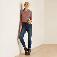 Load image into Gallery viewer, Ariat Sunstopper 3.0 1/4 Zip Baselayer Twilight Mauve Dot