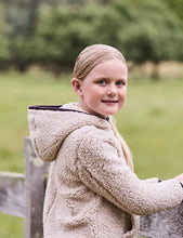 Load image into Gallery viewer, Dublin Kids Talia Teddy Pullover Natural/Plum