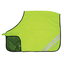 Load image into Gallery viewer, Reflector Quarter Mesh Exercise Sheet by Hy Equestrian Yellow