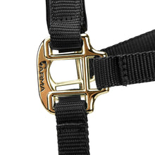 Load image into Gallery viewer, Shires Topaz Nylon Headcollar Black