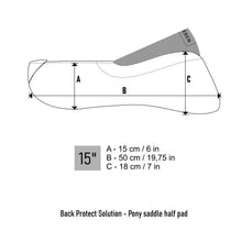 Load image into Gallery viewer, Winderen Pony Jumping Slim Half Pad