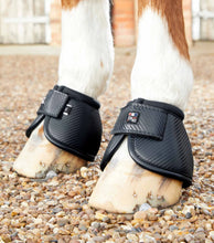 Load image into Gallery viewer, Premier Equine Carbon Tech Kevlar No-Turn Over Reach Boots Black