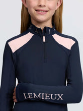 Load image into Gallery viewer, LeMieux Young Rider Mia Mesh Base Layer Navy