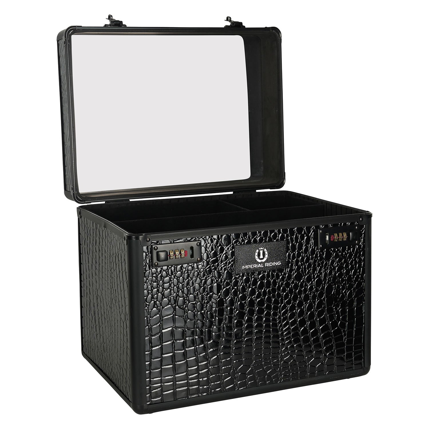 TuffRider Grooming Box With Stool - Black Molded Plastic Storage