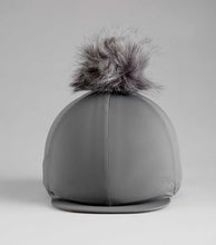 Load image into Gallery viewer, Premier Equine Jersey Hat Silk with Faux Fur Pom Pom