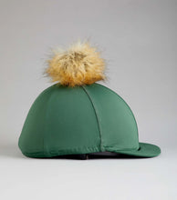 Load image into Gallery viewer, Premier Equine Jersey Hat Silk with Faux Fur Pom Pom