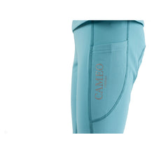 Load image into Gallery viewer, Cameo Junior Thermo Riding Tights Cornflower Blue