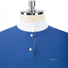 Load image into Gallery viewer, Animo Benova Woman's Riding Polo Shirt Blue Atlantide