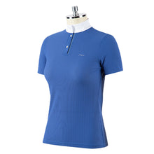 Load image into Gallery viewer, Animo Benova Woman's Riding Polo Shirt Blue Atlantide