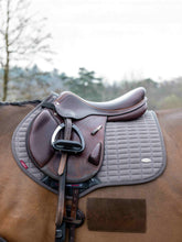 Load image into Gallery viewer, LeMieux Self-Cool Close Contact Square Saddle Pad Polar Grey