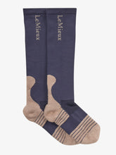 Load image into Gallery viewer, LeMieux Performance Sock Dusk Blue