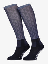 Load image into Gallery viewer, LeMieux Footsie Socks Clea Dusk Blue