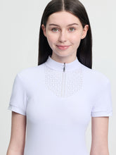Load image into Gallery viewer, LeMieux Young Rider Brilliance Livvy Short Sleeve Show Shirt White
