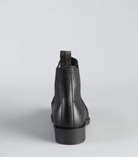 Load image into Gallery viewer, Premier Equine Rossago Junior Synthetic Chelsea Paddock Boot Black