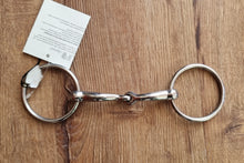 Load image into Gallery viewer, Korsteel JP Curve Loose Ring Single Joint Snaffle 4.5"