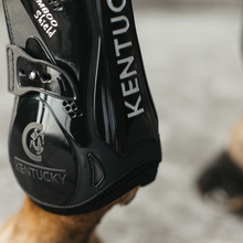 Load image into Gallery viewer, Kentucky Bamboo Shield Tendon Boots with Elastic Straps Black