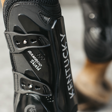 Load image into Gallery viewer, Kentucky Bamboo Shield Tendon Boots with Elastic Straps Black