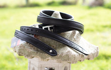 Load image into Gallery viewer, Passier "Velvet Touch" Stirrup Leathers & Crystal