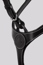 Load image into Gallery viewer, Montar Papillon Organic Tanned Breastplate with Martingale Black