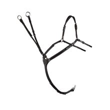 Load image into Gallery viewer, Montar Papillon Organic Tanned Breastplate with Martingale Black