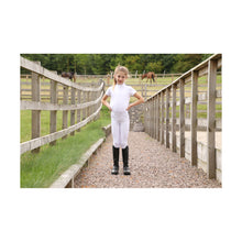 Load image into Gallery viewer, Hy Equestrian Cadiz Mizs Show Shirt White/Silver