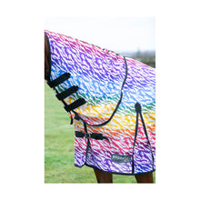 Load image into Gallery viewer, StormX Original Zebra Rainbow Print Fly Rug