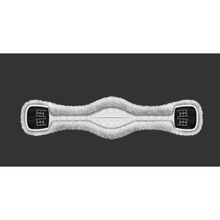 Load image into Gallery viewer, Mattes Anatomical Short Girth White Quilt with White Sheepskin