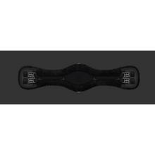 Load image into Gallery viewer, Mattes Anatomical Slim Line Short Girth Black with Detachable Cover Black Buckle Cover