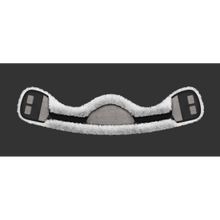 Load image into Gallery viewer, Mattes Crescent Slim Line Short Girth COVER Black with White Sheepskin