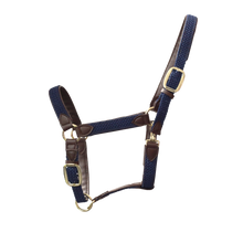 Load image into Gallery viewer, Kentucky Horsewear Plaited Nylon Halter Navy