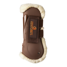 Load image into Gallery viewer, Kentucky Horsewear Sheepskin Air Tendon Boots Brown