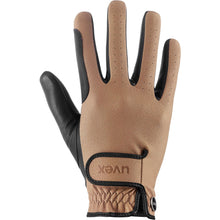 Load image into Gallery viewer, Uvex Tensa II Riding Glove Caramel &amp; Black
