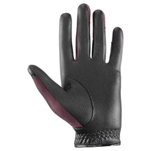 Load image into Gallery viewer, Uvex Sumair Riding Gloves Black & Burgundy