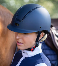 Load image into Gallery viewer, Premier Equine Endeavour Horse Riding Helmet Navy
