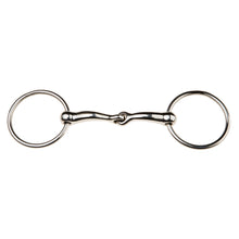 Load image into Gallery viewer, Korsteel JP Curve Loose Ring Single Joint Snaffle 4.5"