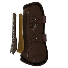 Load image into Gallery viewer, Kentucky Bamboo Shield Tendon Boots with Elastic Straps Brown