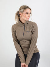 Load image into Gallery viewer, Uhip Merino Half Zip Base Layer Gold Champagne
