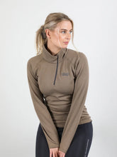Load image into Gallery viewer, Uhip Merino Half Zip Base Layer Gold Champagne