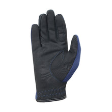 Load image into Gallery viewer, Hy Equestrian Extreme Reflective Softshell Gloves Child Navy