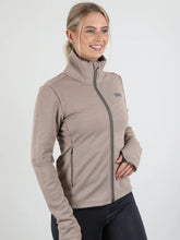 Load image into Gallery viewer, Uhip Wool Blend Full Zip Midlayer Simple Taupe Sand