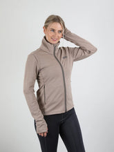 Load image into Gallery viewer, Uhip Wool Blend Full Zip Midlayer Simple Taupe Sand