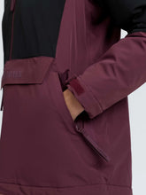 Load image into Gallery viewer, LeMieux Phoebe Half Zip Waterproof Anorak Black/Bramble

