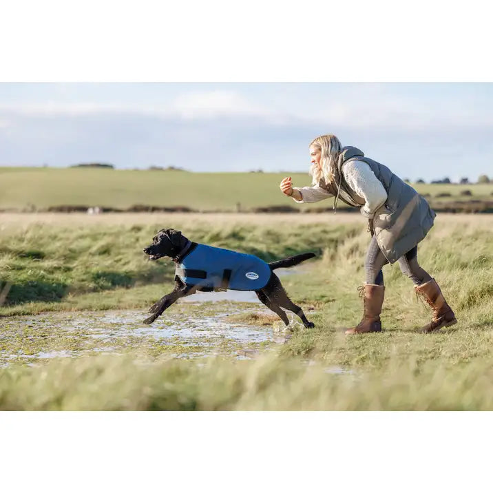 WeatherBeeta ComFiTec Classic Dog Coat Dark Blue