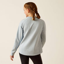 Load image into Gallery viewer, Ariat Youth Benicia Sweatshirt Cerulean Heather
