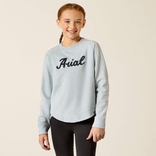 Load image into Gallery viewer, Ariat Youth Benicia Sweatshirt Cerulean Heather
