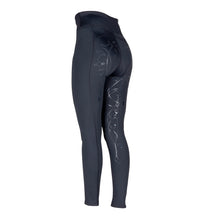 Load image into Gallery viewer, Aubrion Team Winter Riding Tights Young Rider Black
