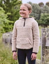 Load image into Gallery viewer, Dublin Kids Talia Teddy Pullover Natural/Plum
