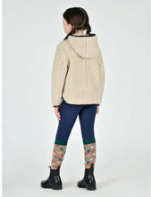 Load image into Gallery viewer, Dublin Kids Talia Teddy Pullover Natural/Plum
