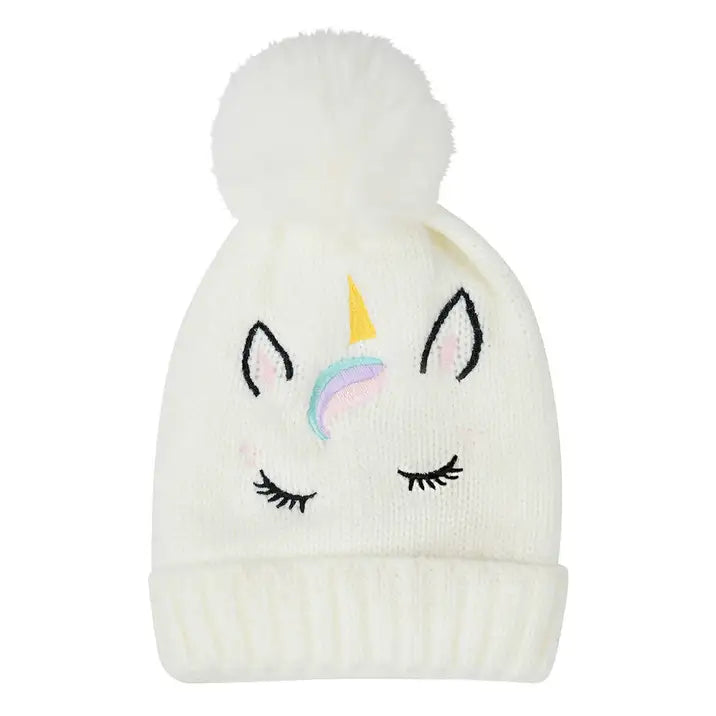 Dublin Kids Embroidered Unicorn Beanie